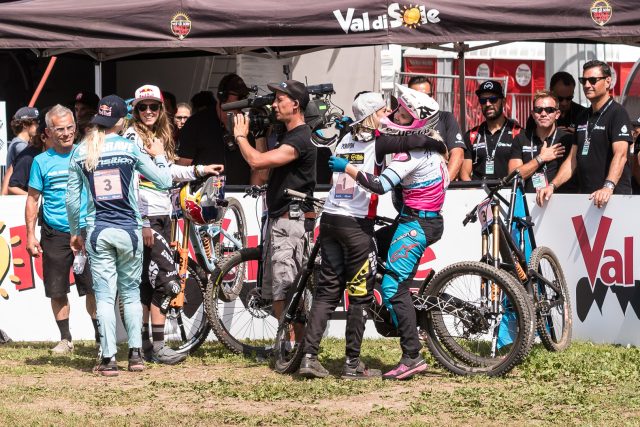 Le grandi protagoniste della stagione di UCI World Cup DH all'arrivo - foto: Cristiano Guarco