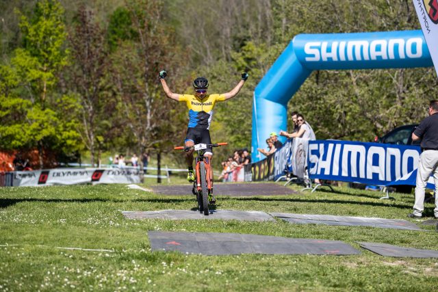 Martin Loo taglia il traguardo della prima tappa di Internazionali d'Italia Series 2018 a San Marino