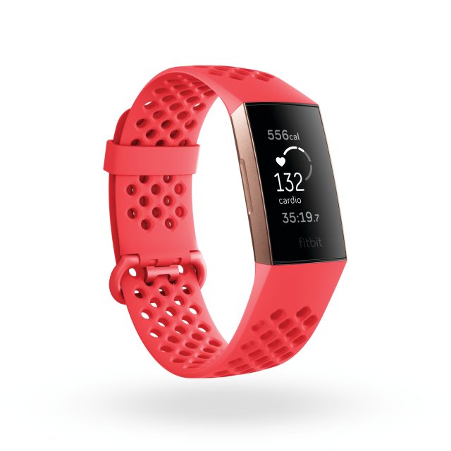Il nuovo Fitbit Charge 3 in modalità CARDIO