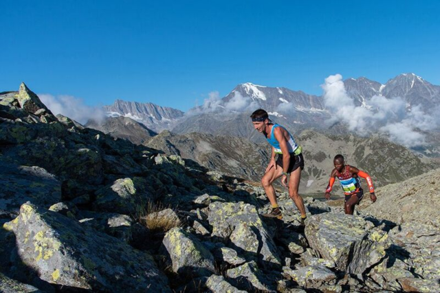 Nel circuito Golden Trail Serie si toccheraà veramnte il cielo con un dito. Nella foto una fase dell'edizione 2018 de La Veia, che sarà tappa finale del circuitoLa Veia