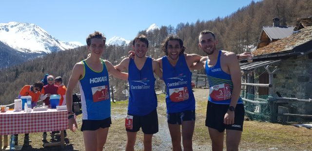 I primi quattro classificati: Puppi, aymonod, Dematteis, Douglas.