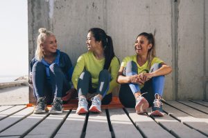 Gruppo ASICS di Donne che ahnno preso parte a ASICS TENKAN-TEN