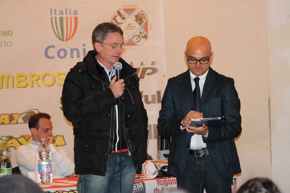 presentazione PedaLatium Marco Ciccolini con Fabrizio Amadio