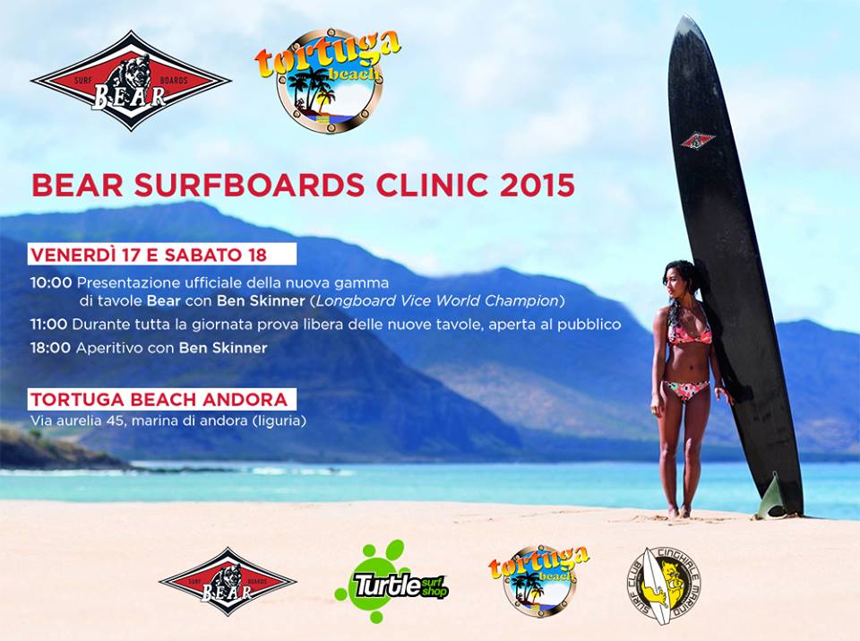 Bear Surfboards Clinic con BEN SKINNER 4ActionSport