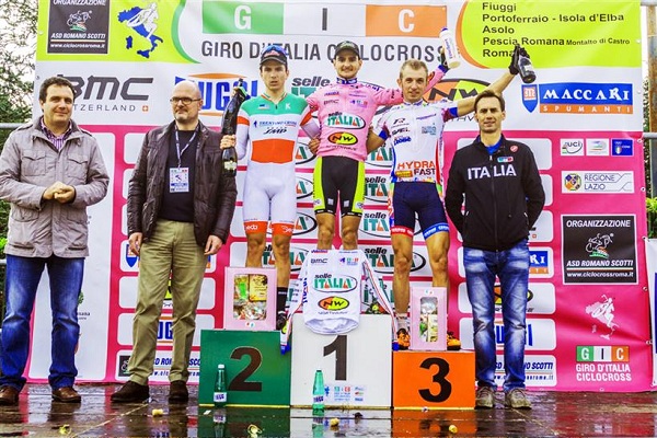 Il podio maschile di Fiuggi (foto organizzatori)
