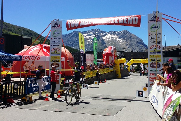 L'arrivo vittorioso di Cristiano Salerno (foto organizzatori)