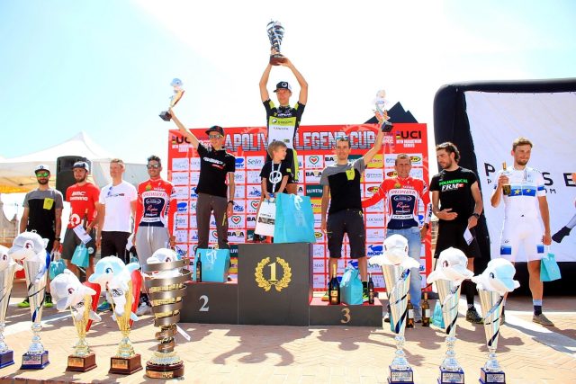 Il podio maschile della Capoliveri Legend Cup
