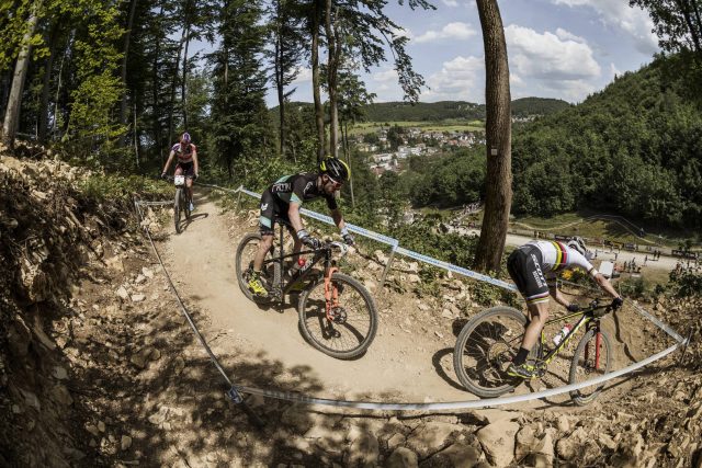 Van der Poel Mathieu, Stirnemann Matthias e Nino Schurter - foto: Redbullcontentpool.com
