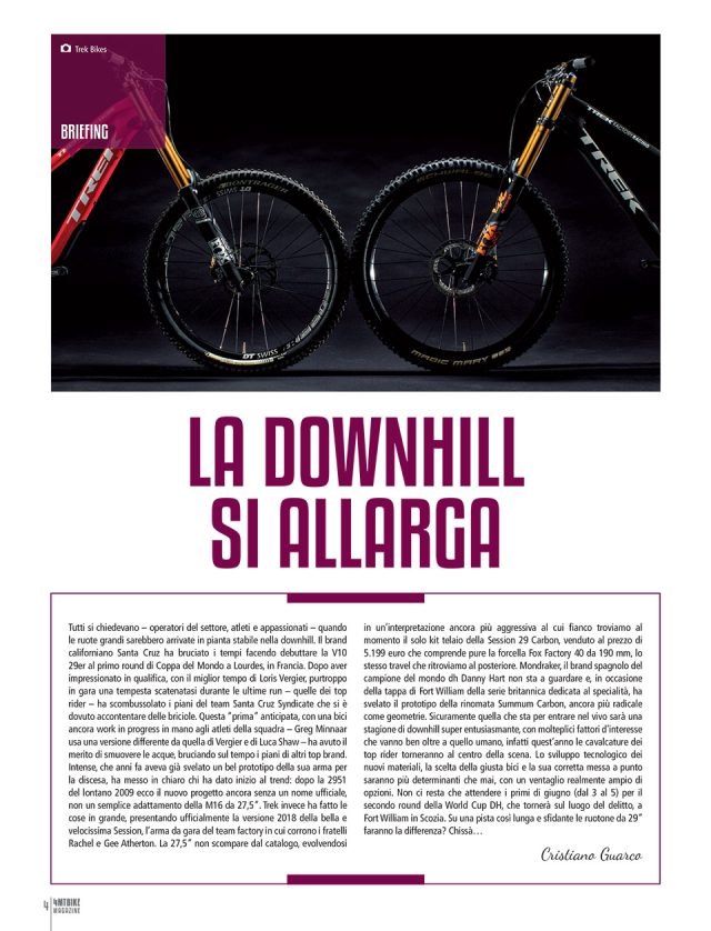 4Mtbike n.6 Giugno 2017 - editoriale