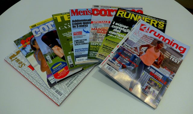 La cover 4running #3 insieme a quelle dei più diretti competitors.