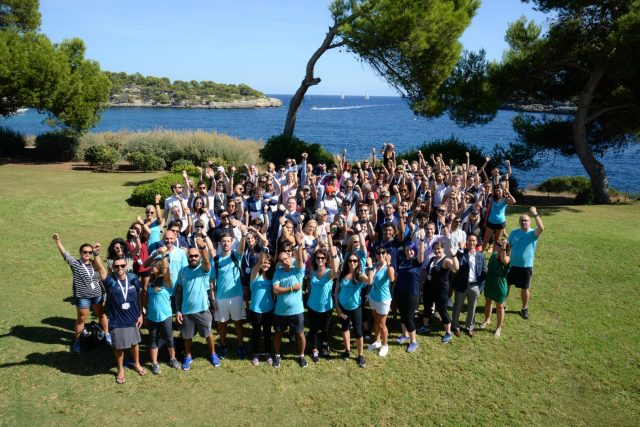 Il gruppo numeroso di noi giornalisti in compagnia dello staff Fitbit, assolutamente competente e disponibile per tutto il nostro soggiorno a Palma de Mallorca