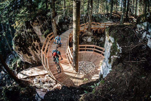 Saranno presenti numerose sezioni in stile north shore sul flow trail Willy Wonka