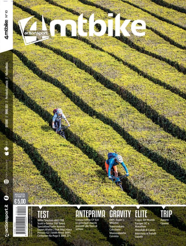 4Mtbike Ottobre 2017 - la copertina con foto di Martin Bissig