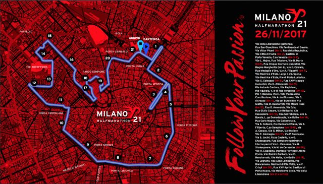 Il percorso inedito della 21k