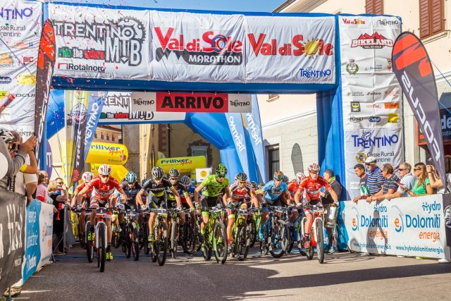 La partenza della Val di Sole Marathon 2017