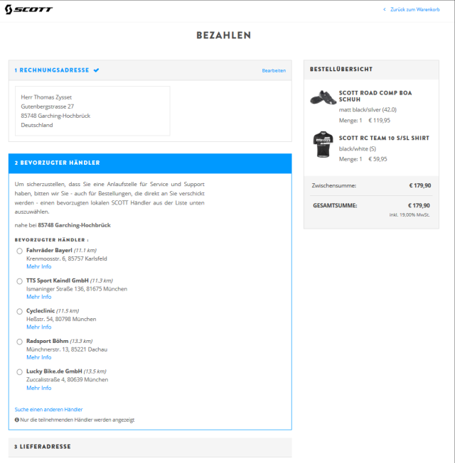Scott Online Shop is live: i clienti hanno l'opportunità di ritirare il prodotto ordinato presso il dealer di fiducia selezionato.