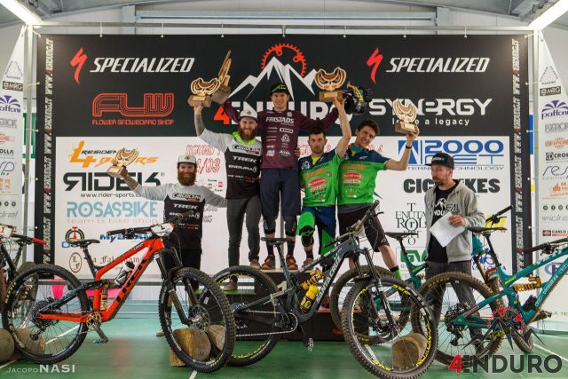 Podio Open Men: Berta 1°, Denny Lupato 2°, Sottocornola 3°, Alex Lupato 4°, Martinelli 5°