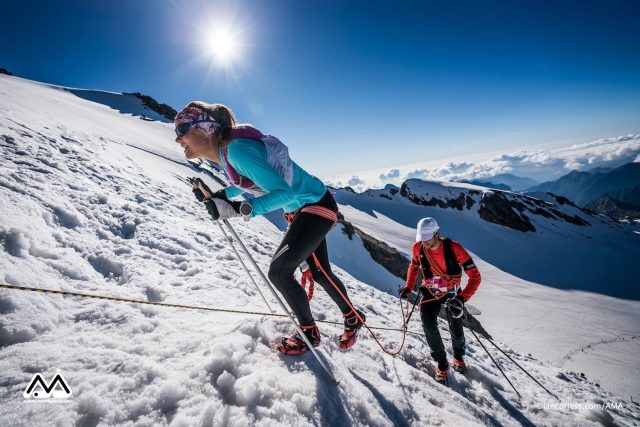 Emeli Forsberg e Kilian Jornet, compagni nella vita e in gara.