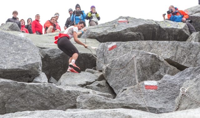 Kilian Jornet durante l'edizione 2016 del Kima Kilian Jornet durante l'edizione 2016 del Kima