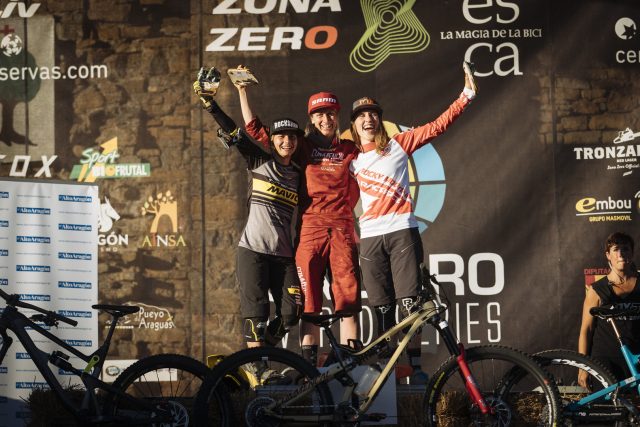 Podio femminile: 1^ Ravanel, 2^ Caourdurier, 3^ Lanthier Nadeau