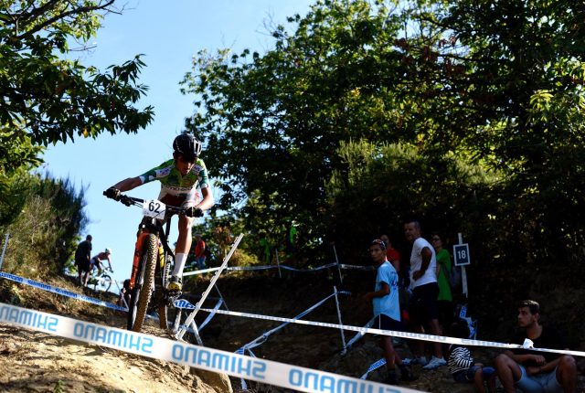 Nicolas Milesi durante la competizione Esordienti 1° anno