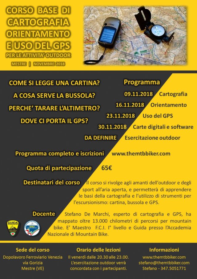 corso base di cartografia e gps
