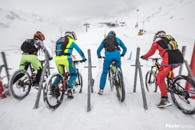 Gli istanti che precedono la partenza de La Winter DH