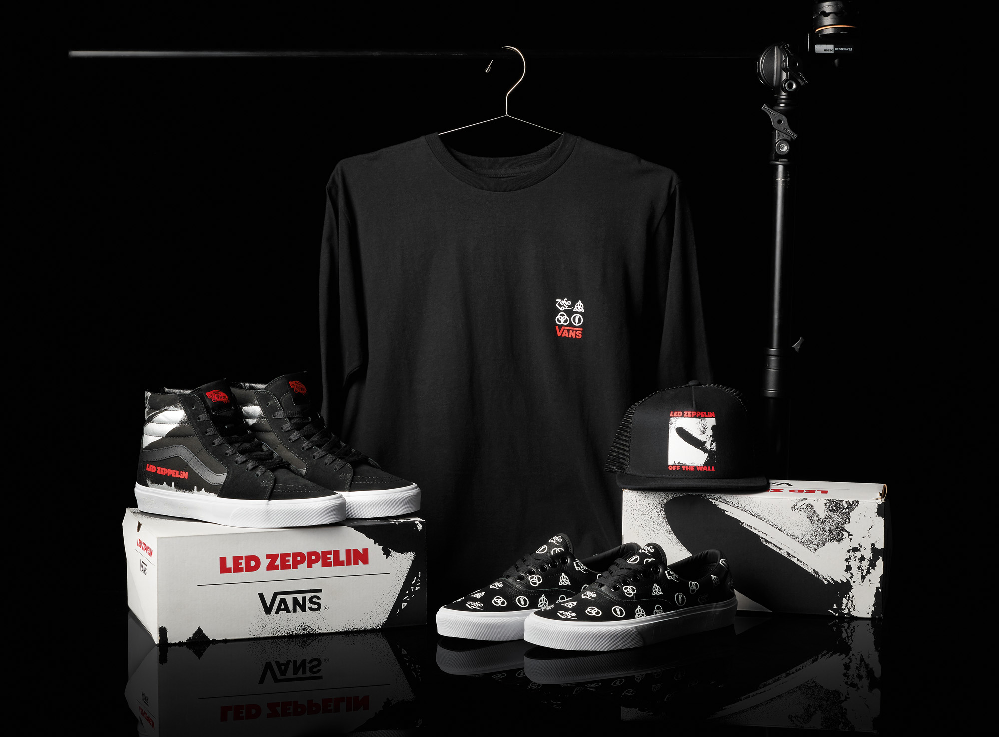 vans sk8 hi led zeppelin