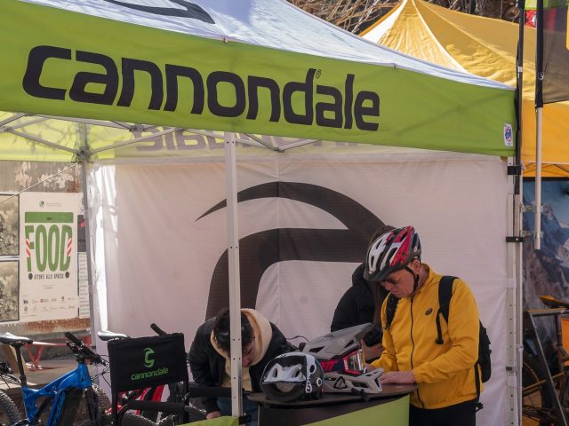 Stand Cannondale, che ha messo a disposizione numerose test bike
