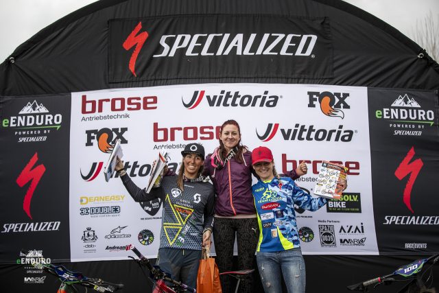 Il podio femminile: 1^ Rossin, 2^ Bormolini, 3^ Pastore