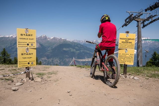 Corrado Herin in DH a Pila
