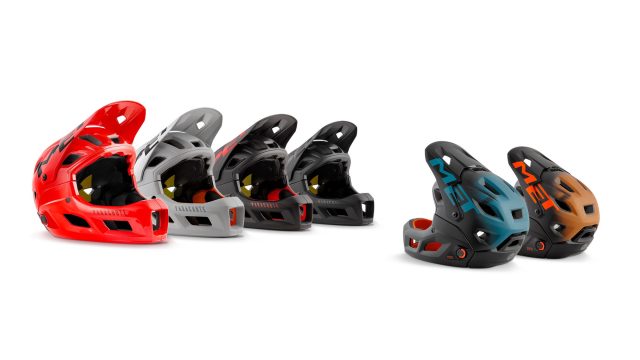 La gamma di colorazioni del casco Met Parachute MCR