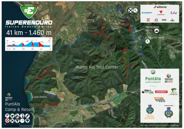 La mappa del percorso gara di Punta Ala