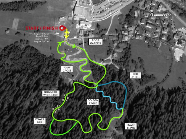 Il tracciato della Electric Snake in Val di Sole