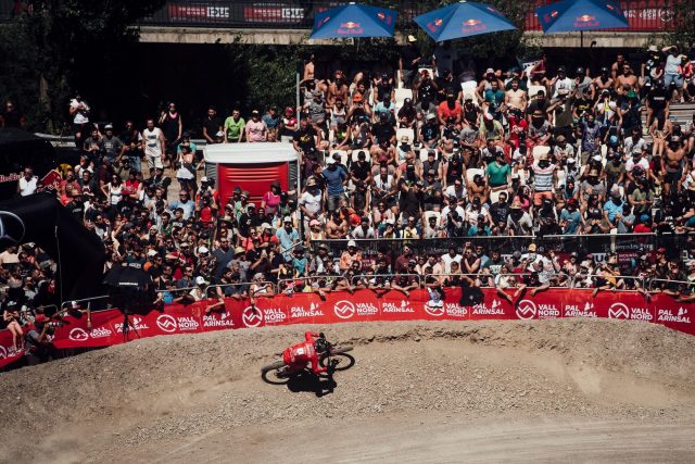 Amaury Pierron in prossimità dell'arrivo