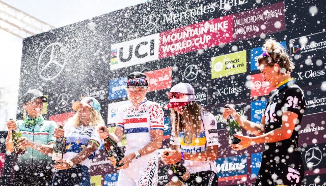 Grande festa sul podio del Cross Country femminile a Vallnord