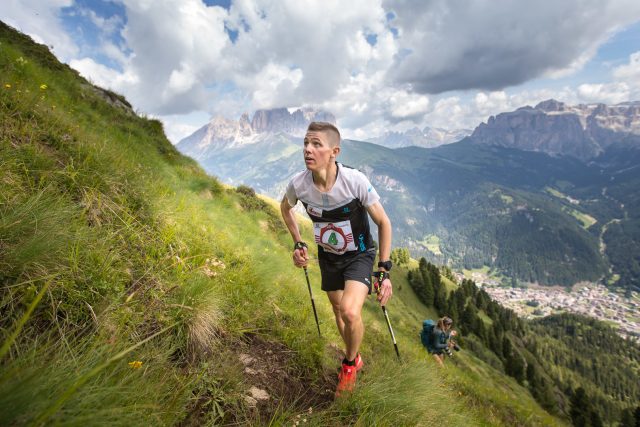 Davide Magnini, per il secondo anno cosecutivo vincitore della Dolomyths Run VK