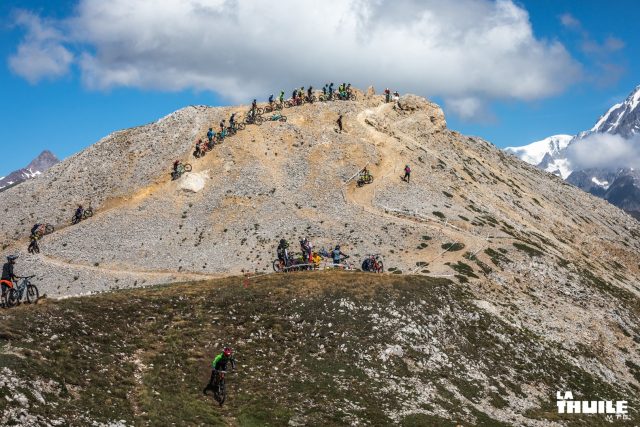Vista epica dalla partenza della PS1 a La Thuile