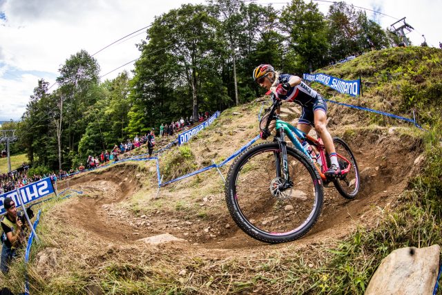 Pauline Ferrand-Prévot sul circuito XCO di Mont-Sainte Anne