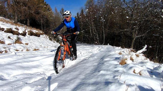 Durante il test nella neve
