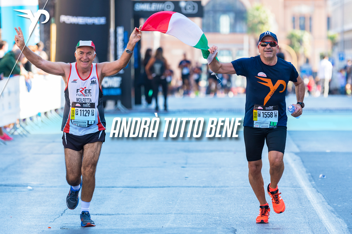 Una coppia di runner durante la passata edizione della BARI21, tra le tante gare del circuito FYP organizzato dalla società Follow Your Passion