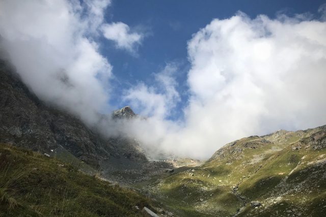 Una suggetiva immagine lungo il bellissimo ed impegnativo percorso.