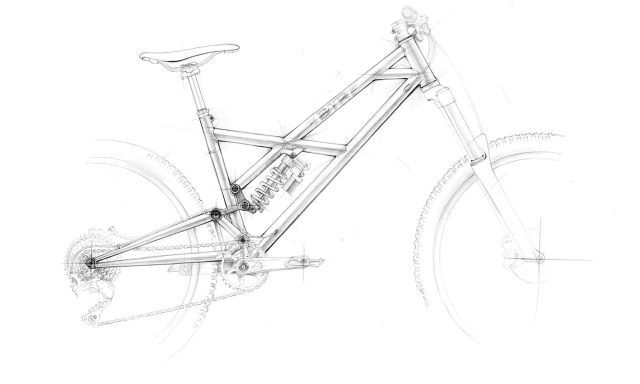 Geometria MTB_Schizzo telaio