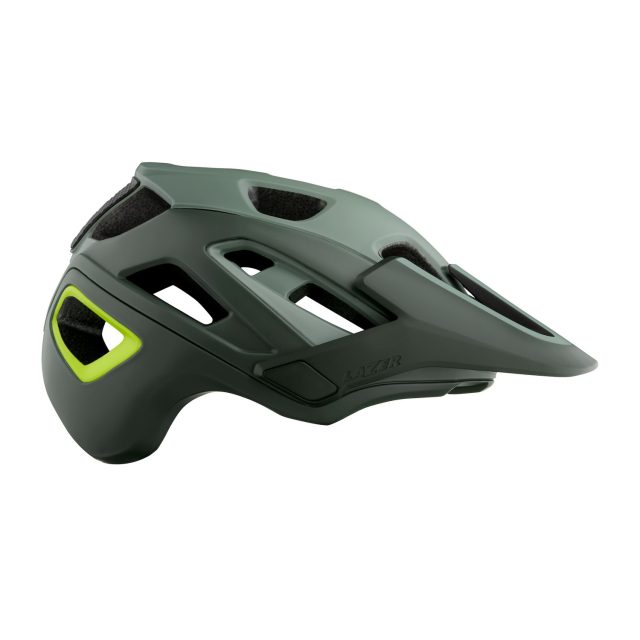 Lazer Jackal - Matte Dark Green Flash Yellow