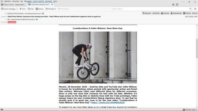 Fabio Wibmer - Crank Brothers scarpe MTB