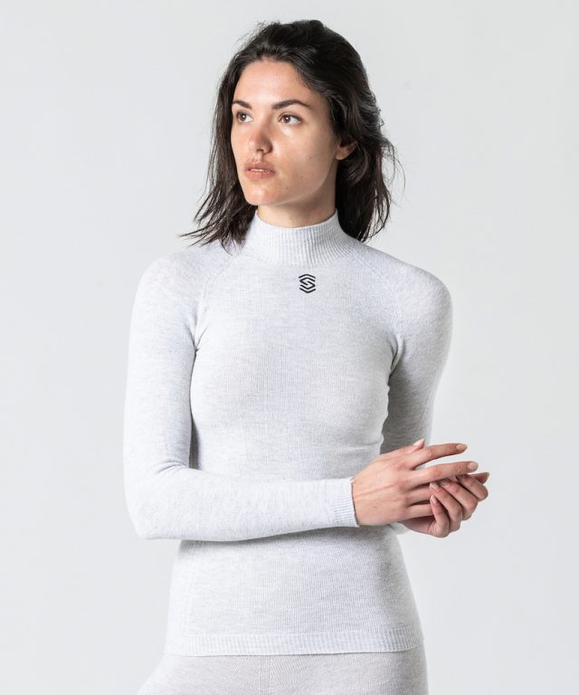 Silverskin Advanced Base Layer nella versione collo alto da donna a manica lunga