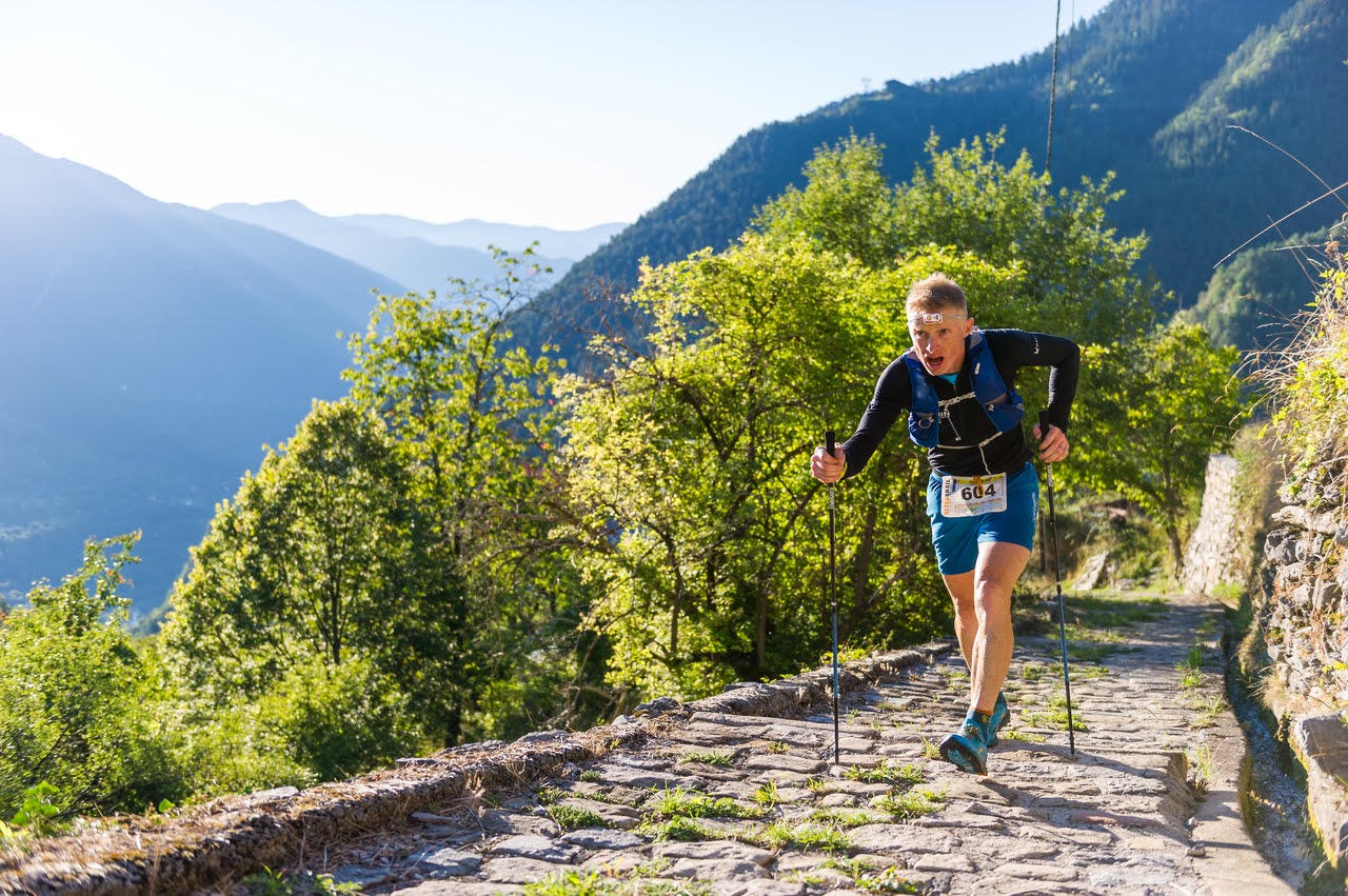 Sébastien Camus in piena azione durante l'ultima edizione del Ultra Trail de la Còte d'Azur Mercantour Sébastien Camus in piena azione durante l'ultima edizione del Ultra Trail de la Còte d'Azur Mercantour
