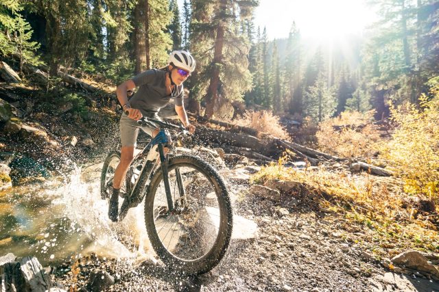 Trek E-Caliber - action