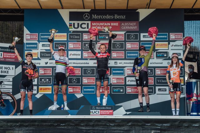 World Cup MTB Albstadt 2021 - podio Elite Women