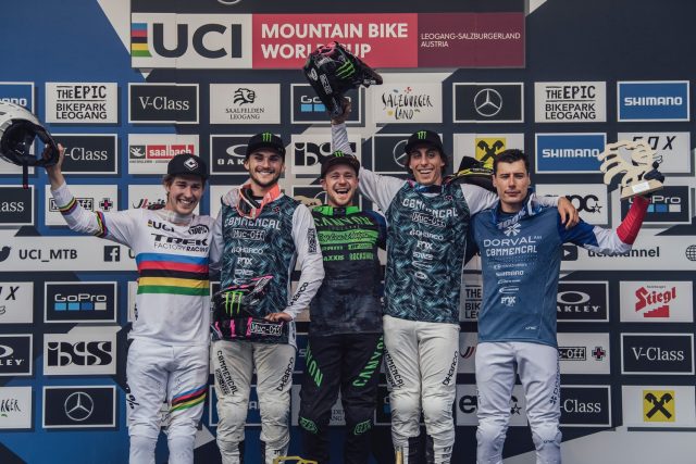 World Cup DH Leogang 2021 - podio Elite Men